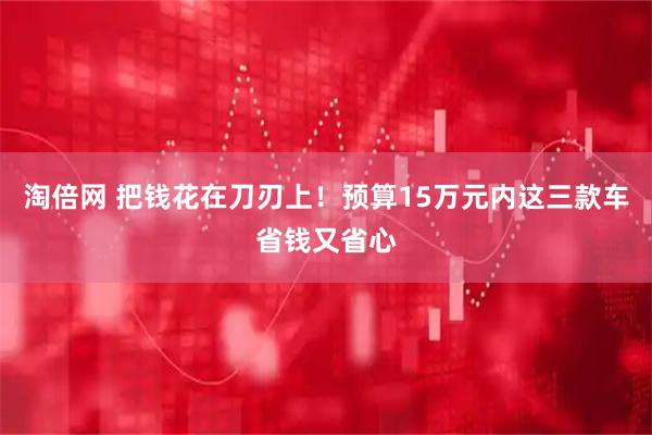 淘倍网 把钱花在刀刃上！预算15万元内这三款车省钱又省心