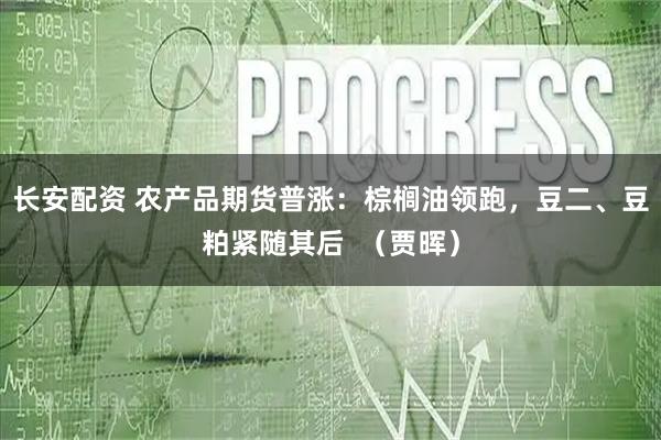 长安配资 农产品期货普涨：棕榈油领跑，豆二、豆粕紧随其后  （贾晖）